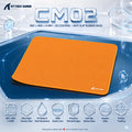 Attack Shark CM02 Orange Esports Mousepad – 450 × 400 × 4mm, Ultra-High-Density Fiber, 5S Water & Stain Resistance, Fine Stitched Edges, Anti-Slip Rubber Base and Precise Tracking