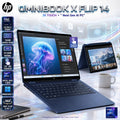 HP OmniBook X Flip : Intel® Core Ultra 5 226V | 16GB DDR5x-8533 MT/s RAM ; 512GB | Intel® Arc 130V GPU | 14-inch 2K IPS Touch Display | Backlit Keyboard | Windows 11 | Atmospheric Blue ~ 14-fm0013dx