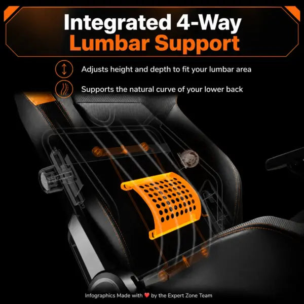 COUGAR ARMOR EVO Royal Gaming Chair –  4-Way Lumbar Support, Magnetic Memory Foam Pillow, 4D Armrests, 180° Recline & 160kg Support | Black & Gold