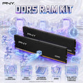 PNY DDR5 32GB RAM Kit (2×16GB) 5600MHz CL46 Low Profile Desktop Memory – 1.1V (PC5-44800), Aluminum Heat Spreader, JEDEC , Intel XMP 3.0 & AMD EXPO Compatible | MD32GK2D5560046XRW