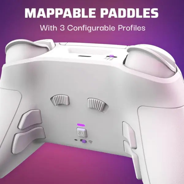 Victrix Pro BFG Wireless Controller –  PS5/PS4/PC, 2.4GHz + USB-C Wired, 20H Battery, 5ms, Modular Fightpad, 4 Back Buttons & 5-Stop Triggers | OPEN-BOX WHITE FULL KIT + HARD POUCH