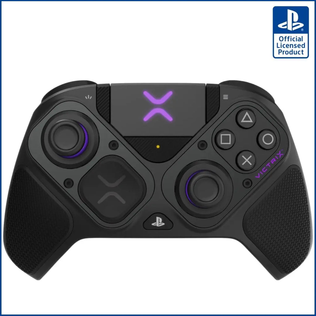 Victrix Pro BFG Wireless Controller –  PS5/PS4/PC, 2.4GHz + USB-C Wired, 20H Battery, 5ms, Modular Fightpad, 4 Back Buttons & 5-Stop Triggers | OPEN-BOX BLACK FULL KIT + HARD POUCH