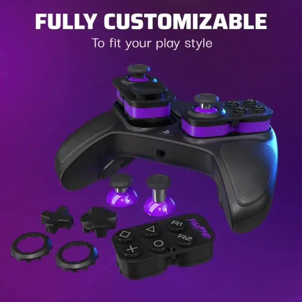 Victrix Pro BFG Wireless Controller –  PS5/PS4/PC, 2.4GHz + USB-C Wired, 20H Battery, 5ms, Modular Fightpad, 4 Back Buttons & 5-Stop Triggers | OPEN-BOX BLACK FULL KIT + HARD POUCH