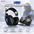 USED ASTRO A40 TR Wired Gaming Headset + MixAmp Pro TR, 40 mm Open-Back Drivers, Game–Voice Balance, Swappable Mic, PC/Mac/PS4 Compatible – Black | 939-001661-OB