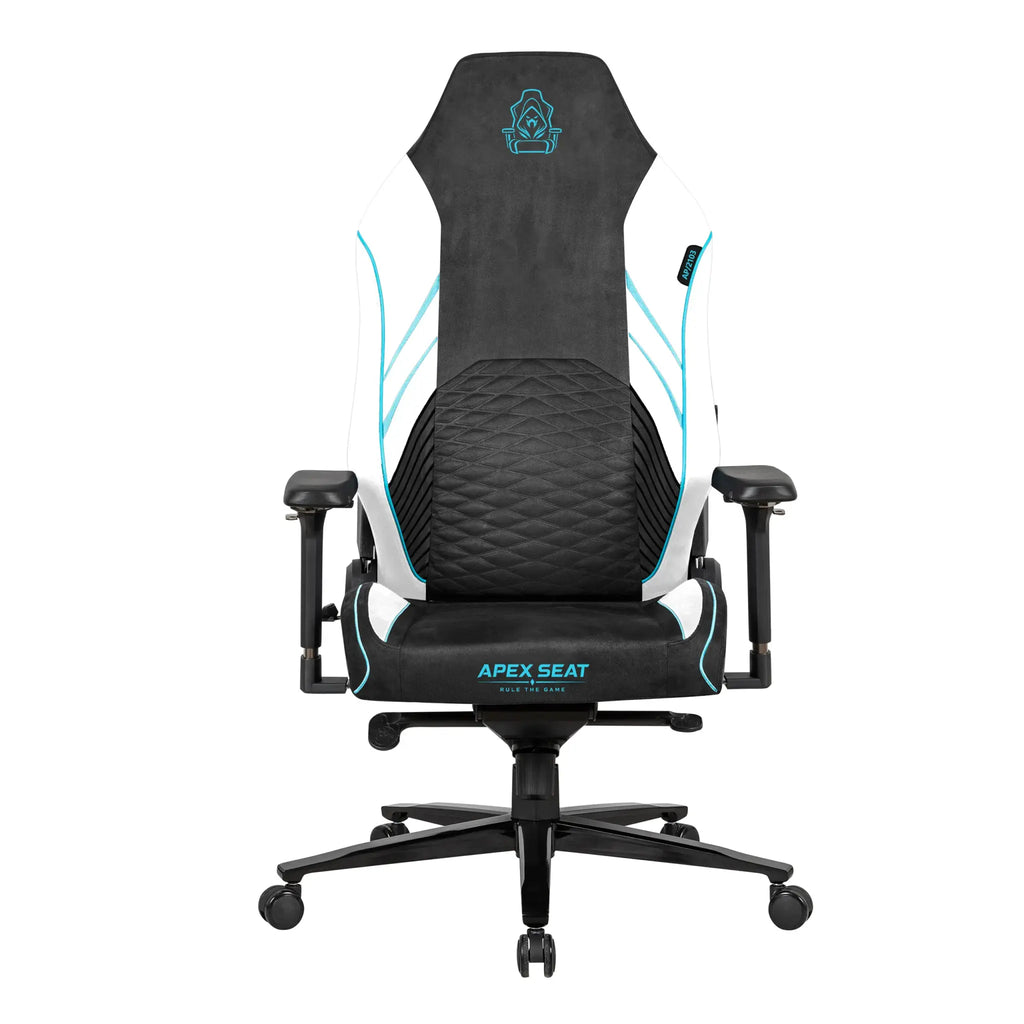 APEX SEAT ViCity Gaming Chair – Microsuede + PU Leather, 90°–141° Recline, 4D Magnetic Armrests, 4-Way Lumbar Support, Magnetic Headrest & Class 4 Gas Lift, 180kg Max | DARK GREY
