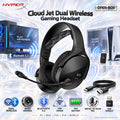 HyperX Cloud Jet Dual Wireless Gaming Headset Open-Box Black With 40mm Drivers, Bluetooth 5.3, USB Wireless Dongle, 15m Range, 20-Hour Battery, Swivel-To-Mute Mic, And Mesh Foam