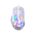 Marvo M413 Prism 40 Gaming Mouse – Transparent Design, RGB Lighting, 7200 DPI, 6D Buttons, 125Hz Polling Rate