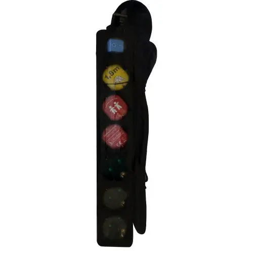 INVO B06S German Electric Power Strip with 6 Outlets -1.8m Cable – 6 WAY -Black