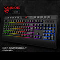 Havit KB487L Multi-function RGB Backlit Keyboard Gaming Keyboard , USB Wired , 10 Standard Multimedia Keys, Full Size 114 Keys , Supports Windows – Linux – MAC .