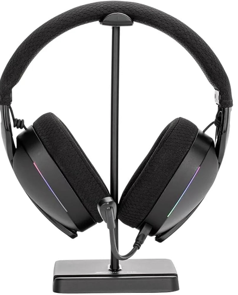 MARVO HT-08 Gaming Headset Stand | Sturdy & Stylish | Universal Fit | Non-Slip Base | Built-In Phone Holder | Lightweight & Detachable Design | Perfect for Any Desk Setup