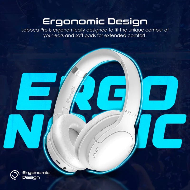 Promate High Fidelity Over-Ear Wireless Headphones – WHITE