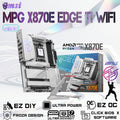MSI MPG X870E EDGE TI WiFi White ATX Motherboard – AMD Ryzen 9000 / 8000 / 7000 Series Support | DDR5 8400+ MHz | Wi-Fi 7 & 5G LAN | PCIe 5.0 | USB4 | 14+2+1 Power Design | Frozr Cooling & Mystic Light