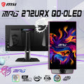 MSI MPG 272URX QD-OLED 27″ UHD Gaming Monitor With 240Hz Refresh, 0.03ms Response, DisplayPort 2.1a, HDMI 2.1, OLED Care 2.0, HDR True Black 400, G-Sync Compatible , Adjustable Stand (Tilt, Swivel, Pivot, Height) ~ 6 MONTHS WARRANTY