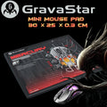 GravaStar Mini Mouse Pad With 30×25×0.3cm Micro-Textured Surface, Anti-Fray Edges, Non-Slip Rubber Base & Ultra-Thin Design For Compact Gaming Setups & DPI Precision