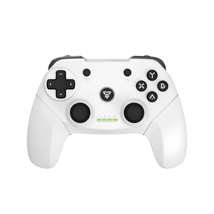 FANTECH WGP12 Revolver II Wireless 2.4GHz Gaming Controller – White, 17 Buttons, Vibration, 600mAh Battery, 7–8m Range, 3-Hour Charge, 10-Hour Standby, Wired & Wireless