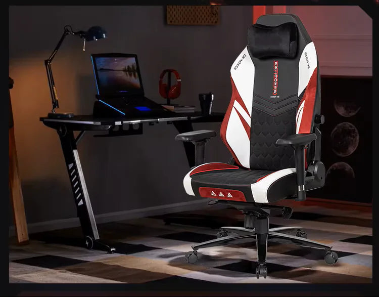 APEX SEAT “Ignition XL” Gaming Chair With 160KG Capacity, PU+Velvet+Suede Upholstery, Recline 90–141°, 4D Armrests, Magnetic Headrest, Class-4 Gas Lift, Frog Mechanism, Iron Base , ≤160KG Capacity| RACING BLACK RED WHITE