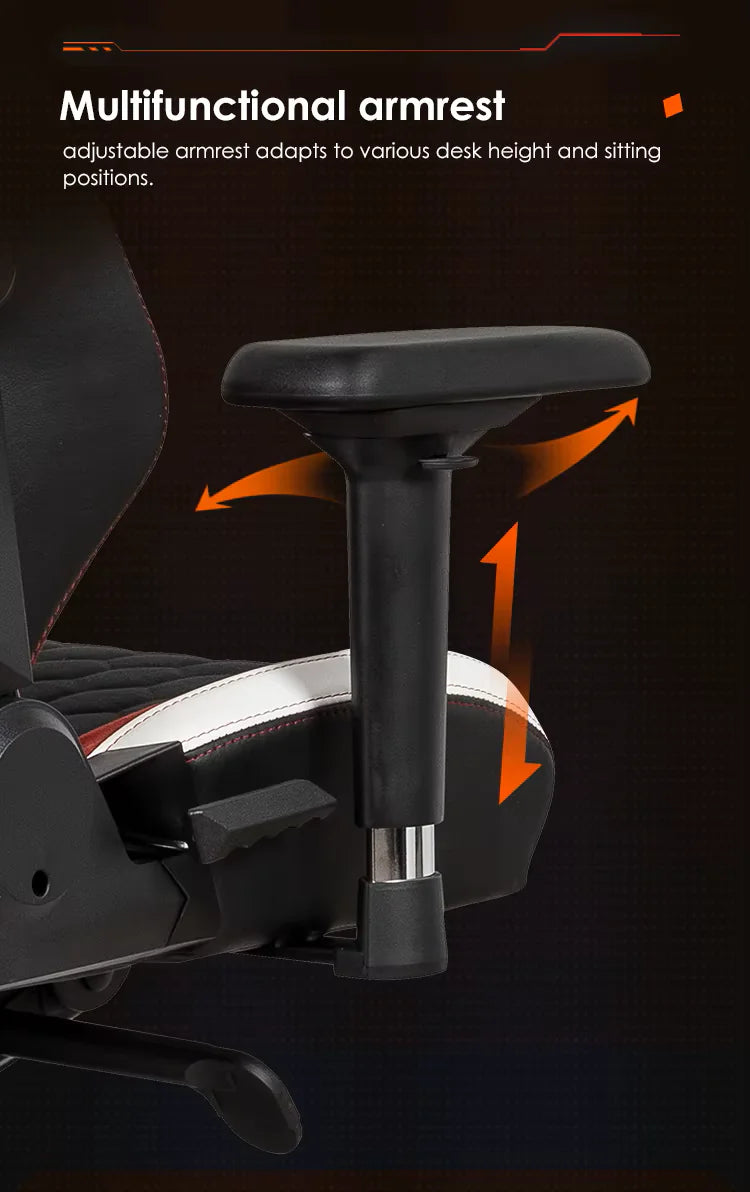 APEX SEAT “Ignition XL” Gaming Chair With 160KG Capacity, PU+Velvet+Suede Upholstery, Recline 90–141°, 4D Armrests, Magnetic Headrest, Class-4 Gas Lift, Frog Mechanism, Iron Base , ≤160KG Capacity| RACING BLACK RED WHITE