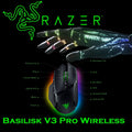 Razer Basilisk V3 Pro Wireless Gaming Mouse : HyperScroll Tilt Wheel – 30K DPI Optical Sensor – Gen-3 Optical Switches – 13-Zone Chroma RGB – 13 Programmable Controls – 3 Connection Modes | Black
