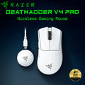 Razer DeathAdder V4 Pro Ultra-Lightweight 56g Wireless Esports Mouse With 45K DPI Focus Pro Sensor, 8K Hz HyperPolling, Optical Scroll Wheel, Gen-4 Switches, 150h Battery | WHITE