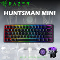 Razer Huntsman Mini 60% Optical Gaming Keyboard: Razer Light & Clicky Optical Purple Switches, Doubleshot PBT Keycaps, Detachable USB-C, Onboard Memory & Chroma RGB Lighting, for Windows, macOS, Xbox, and Linux | BLACK