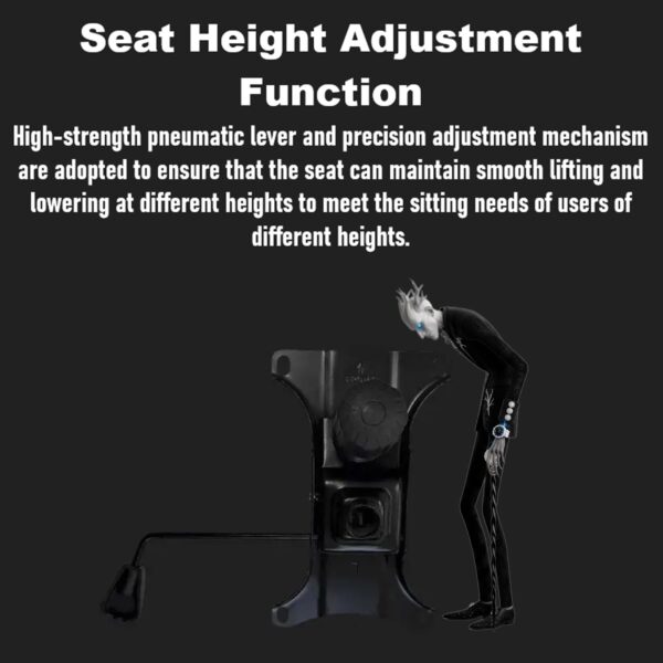 APEX SEAT SLENDERMAN Gaming Chair With PU Leather + Velvet + Suede Upholstery ,  90–155°  Recline , 2D Armrests,  Class 4 Gas Lift, Metal Frame , Memory Foam  , Backrest Cushion & Magnetic Headrest Included | SLEEK BLACK ~ AP-2155