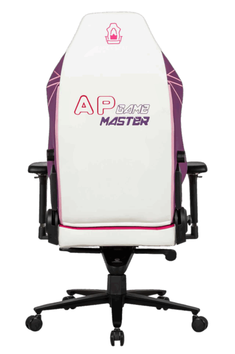 APEX SEAT TOKYO-GT Gaming Chair : Pro Racing Throne With Leather+Velvet+Suede Shell , 4D Armrest ,  Frog Mechanism & Class-4 Gas Lift , 90–141° Recline, 160 Kgs Max , Lumbar Pillow and Magnetic Headrest Included | WHITE & MAGENTA VARIANTS ~ AP-2108R