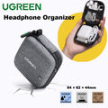 UGREEN Headphone Organizer Mini Shockproof Carrying Case – Travel Pouch For AirPods, Bose, Beats, Sony, Wireless Earbuds, USB Cable, Flash Drive, Charger, Adapter, SD Card ; 84×82×44mm ; 100g | LP128-70577