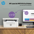 HP LaserJet MFP M141a Multifunction All In One Printer, Print – Copy – Scan , 21 – 30 Print Speed, USB Connectivity, 100 Sheets Output Capacity, Up to 21 cpm Copy Speed, LED Display, White | 7MD73A