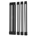 ASIAHORSE 18AWG Black-White PSU Cable Extension Kit – 4 Pack (24-Pin ATX, 4+4 Pin EPS, 2x PCI-E 6+2) Braided Sleeved, Soft Nylon, Cable Combs, Universal Compatibility