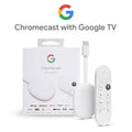 Google Chromecast with Google TV 4K – Streaming Stick Entertainment with Voice Search – Watch Movies, Shows, and Live TV in 4K HDR | Snow ~ OPEN BOX