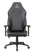 APEX SEAT SLENDERMAN Gaming Chair With PU Leather + Velvet + Suede Upholstery ,  90–155°  Recline , 2D Armrests,  Class 4 Gas Lift, Metal Frame , Memory Foam  , Backrest Cushion & Magnetic Headrest Included | SLEEK BLACK ~ AP-2155