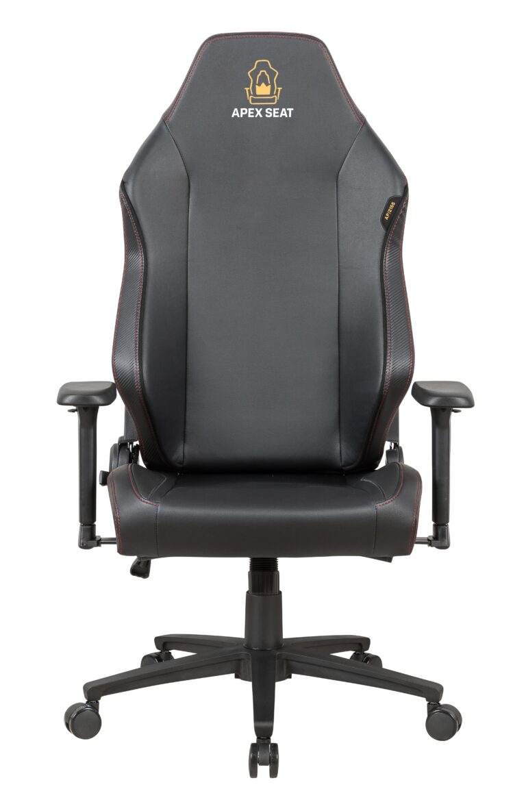APEX SEAT SLENDERMAN Gaming Chair With PU Leather + Velvet + Suede Upholstery ,  90–155°  Recline , 2D Armrests,  Class 4 Gas Lift, Metal Frame , Memory Foam  , Backrest Cushion & Magnetic Headrest Included | SLEEK BLACK ~ AP-2155