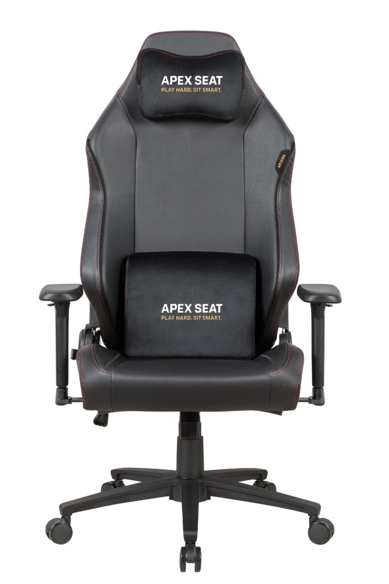 APEX SEAT SLENDERMAN Gaming Chair With PU Leather + Velvet + Suede Upholstery ,  90–155°  Recline , 2D Armrests,  Class 4 Gas Lift, Metal Frame , Memory Foam  , Backrest Cushion & Magnetic Headrest Included | SLEEK BLACK ~ AP-2155