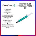 DeepCool Z5 Thermal Paste Cooling Accessory 3g Grease weight Excellent Thermal Conductivity , 10 Percent Silver Oxide Compounds – Silver Gray