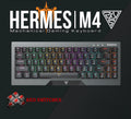 GAMDIAS HERMES M4 Gaming Mechanical Keyboard 65% Form Factor , Hotswappable Red Switch , 20 RGB Effects ,Anti-ghosting With N-key Rollover , Software Customizable Macro Key , Metal Contoured Finish