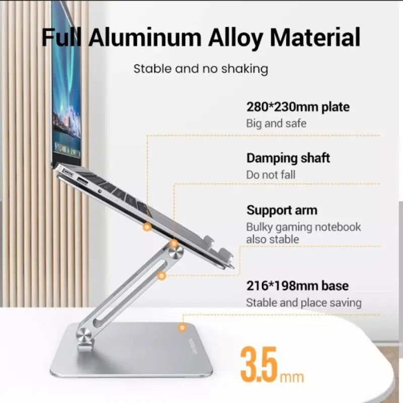 ugreen-adjustable-laptop-stand-aluminum-silver-compatible-with-13-173-laptops-foldable-15kg-load-ult
