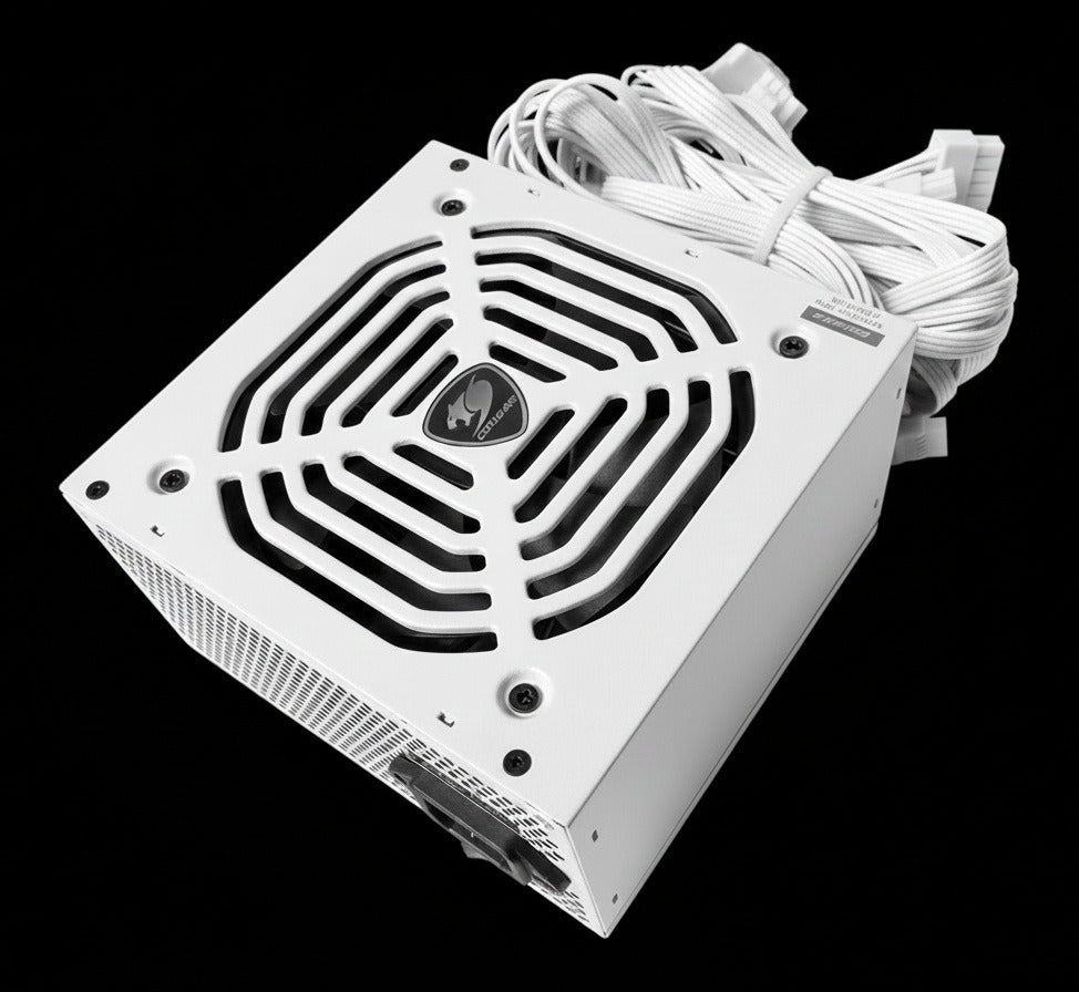 Cougar SXC 650 Power Supply 650W With 180–240VAC Input, 80 Plus 230V EU Efficiency, High-Amperage 54.2A 12V Rail, Full DC Output, Non-Modular | WHITE